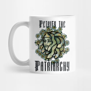 Petrify the Patriarchy Medusa Head Floral Mug